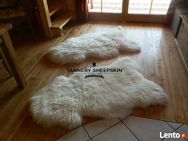 Skóra Owcza Biała GIGANT Skóry Owcze Skóra Naturalna XXXL