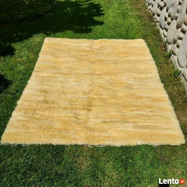 Komplet Narzut Tkanych Ręcznie Naturalna Skóra Owcza Relugan