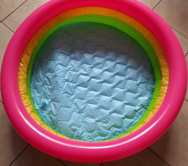 Basenik tęcza miękkie dno nieszczelny intex 58924