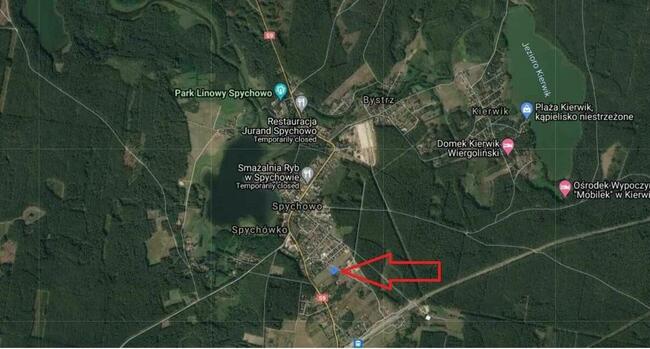 Działka budowlana 1300 Mazury, Las, Jeziora, Rzeka