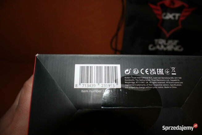 Słuchawki Trust GXT450 Blizz RGB + plecaczek Nowe