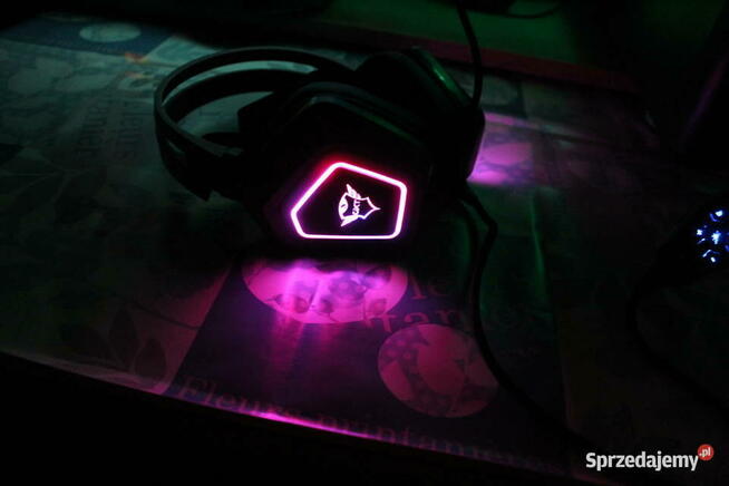 Słuchawki Trust GXT450 Blizz RGB + plecaczek Nowe