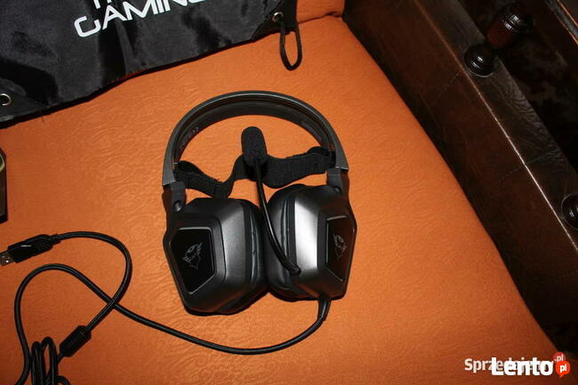 Słuchawki Trust GXT450 Blizz RGB + plecaczek Nowe