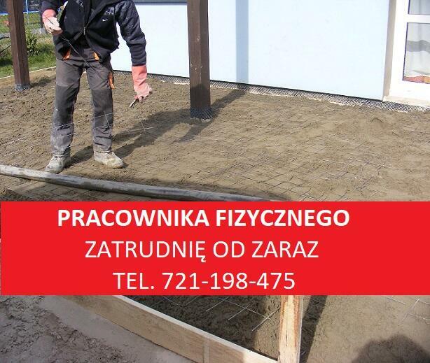 POMOCNIKA BUDOWLANEGO ZATRUDNIĘ OD ZARAZ