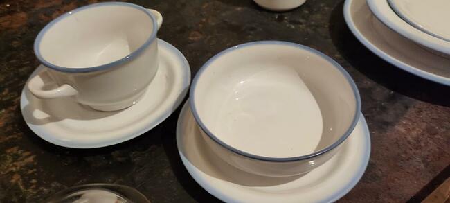 Piękna Stara Porcelana PRL ,Talerze ,kubki, Komplety,Spodki
