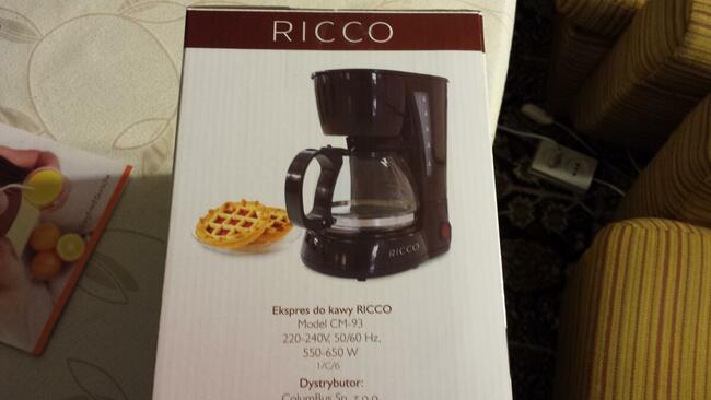 Ekspres do kawy przelewowy Ricco 3/4 600W