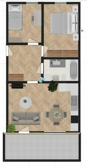 Nowe 3pokojowe mieszkanie, ul. Jantarowa