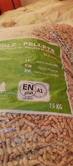 Sprzedam Pellet sosnowy Verba A1EN Plus 6mm w workach 15kg