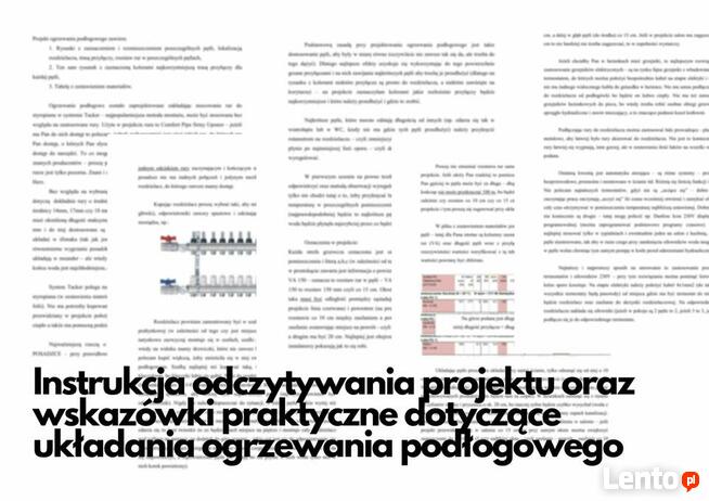 Projekt ogrzewania podłogowego i instrukcja UŁÓŻ SAM - 70 m2