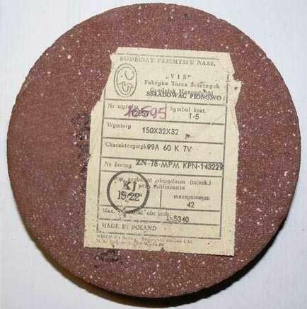 ŚCIERNICA TARCZA ŚCIERNA GARNKOWA 150x32x32