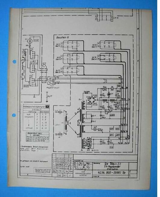 Instrukcja generator GV-704 21 RFT DDR