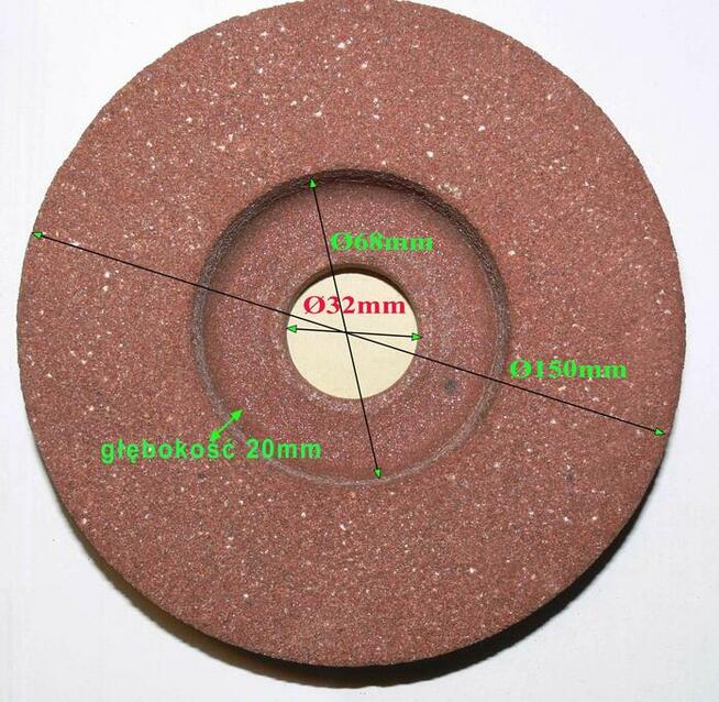 ŚCIERNICA TARCZA ŚCIERNA GARNKOWA 150x32x32