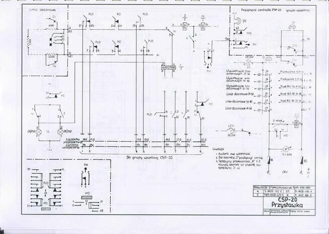 DTR Centrala Sygnlizacji Pożaru CSP-20 TELFA