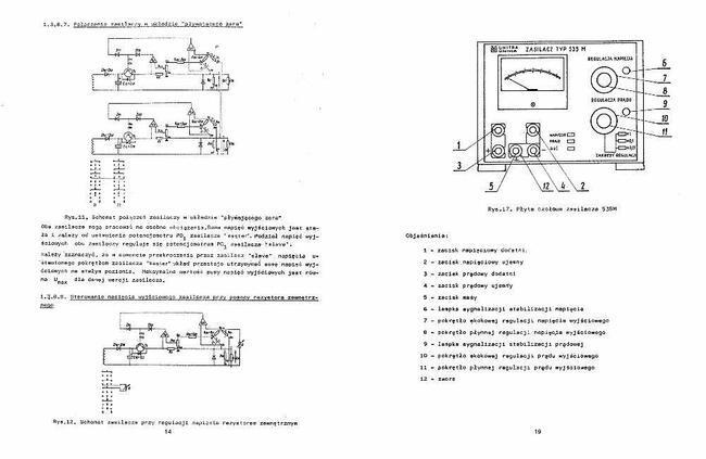 ZASILACZ 5351 UNITRA 5353 UNIMA instrukcja 5352