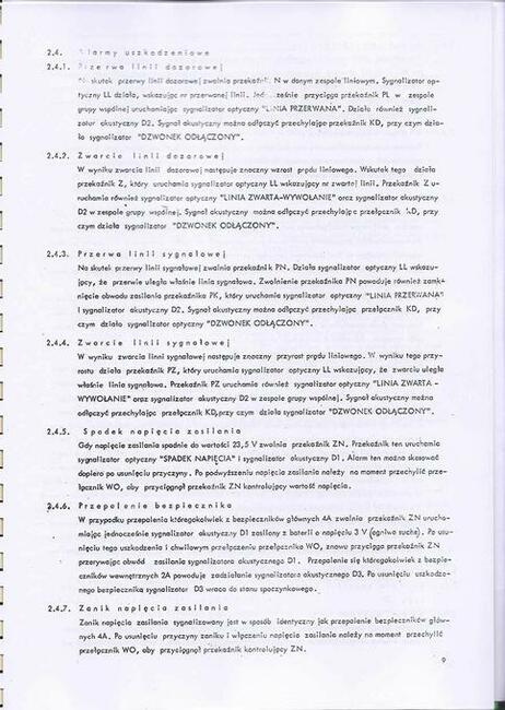 DTR Centrala Sygnlizacji Pożaru CSP-20 TELFA