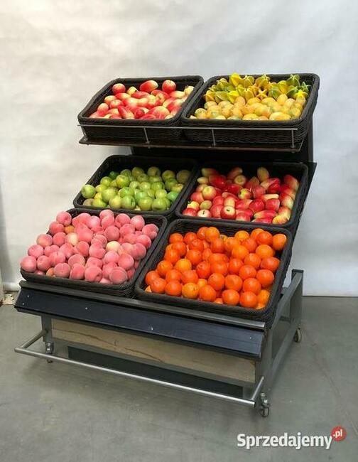 Regał na warzywa owoce warzywniczy owocowy 2-poziomowy