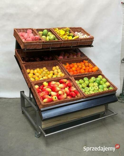 Regał na warzywa owoce warzywniczy owocowy 2-poziomowy