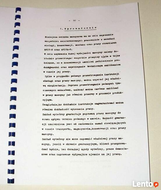 DTR Gwinciarka MFIV-8