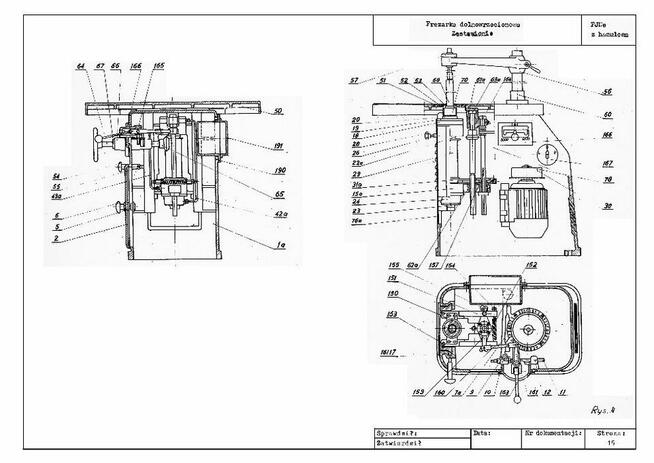 DTR FREZARKA FJNE DOLNOWRZECIONOWA