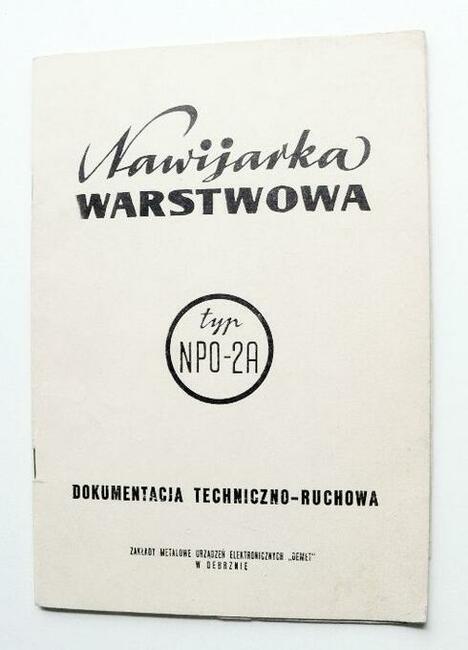 DTR NAWIJARKA WARSTWOWA NPO-2A