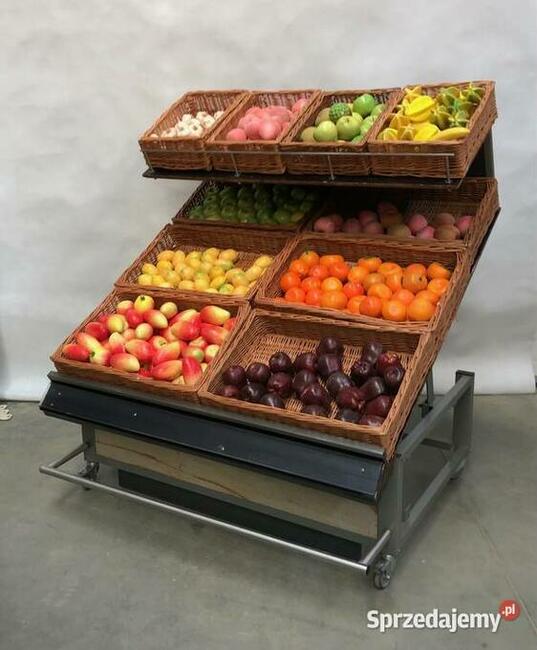 Regał na warzywa owoce warzywniczy owocowy 2-poziomowy