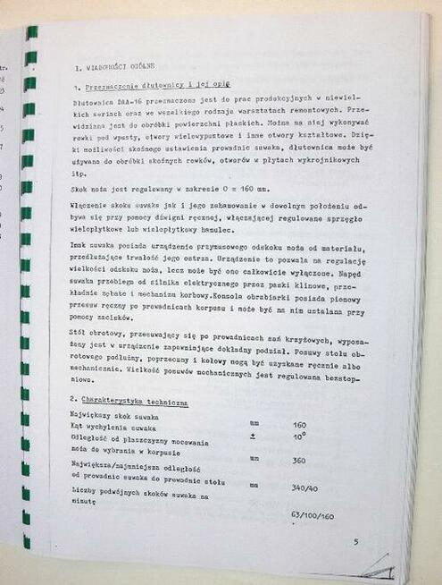 DTR DŁUTOWNICA DAA-16