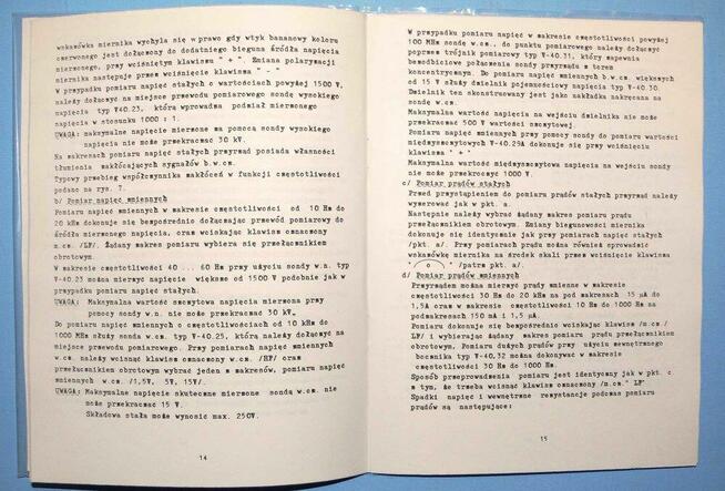 Instrukcja multimetr V-640 MERATRONIK V640