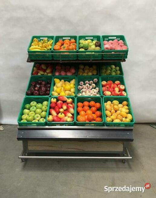 Regał na warzywa owoce warzywniczy owocowy 2-poziomowy