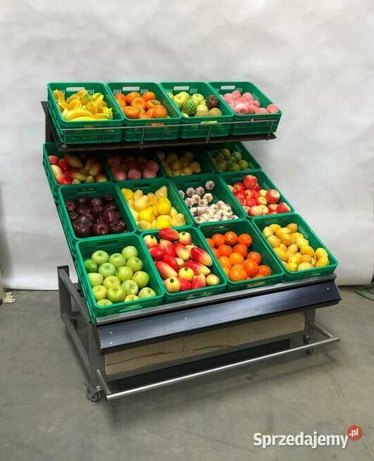 Regał na warzywa owoce warzywniczy owocowy 2-poziomowy