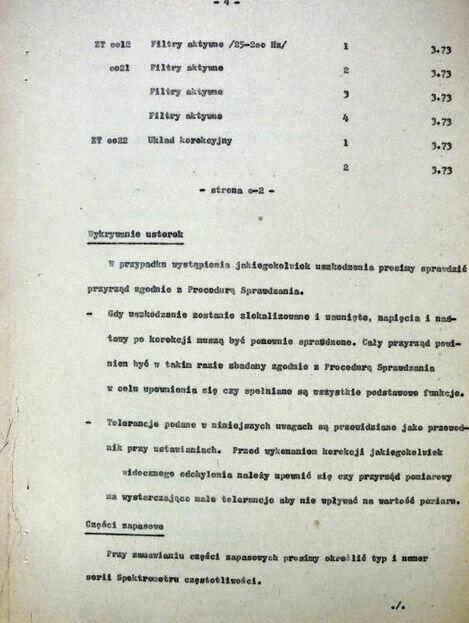 InstrSpectrometr 2113 BRUEL & KJAER tłumaczenie na jpolski