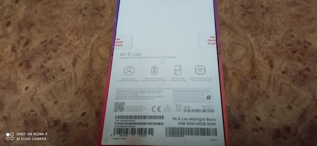 Pudełko po telefonie Mi 8 Lite sprzedam