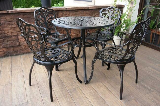 Meble ogrodowe aluminiowe