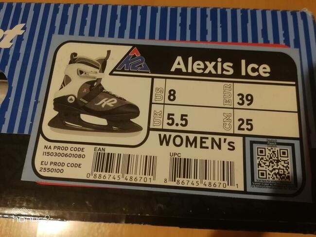 Nowe łyżwy rozm 39 Alexis Ice K2