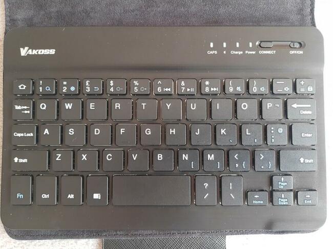 Klawiatura bluetooth ze skórzanym etui na tablet 7 cali nowa