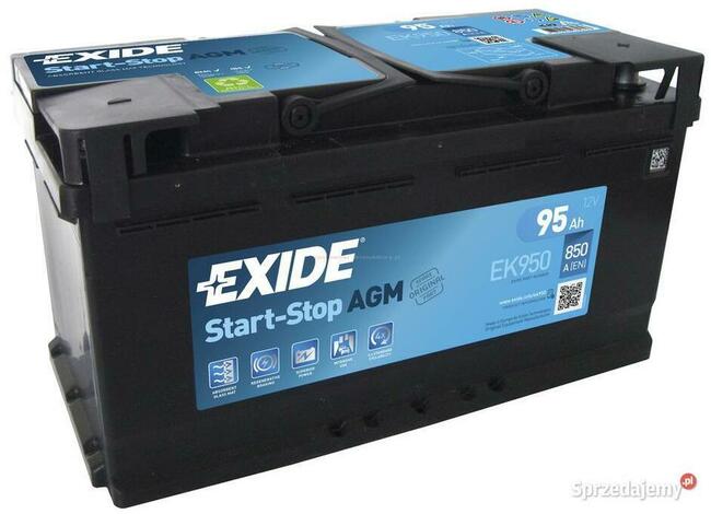 Akumulator EXIDE AGM START&amp;STOP EK950 95Ah 850A EN