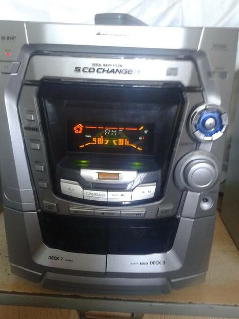 wieża HIFI PANASONIC z pilotem 5CD RDS jak nowa