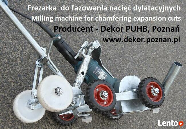 Frezarka/Czyszczarka nacinania rowków i fazowania dylatacji