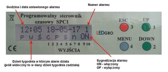 Programator czasowy, data czas - 10 niezależnych wyjść timer