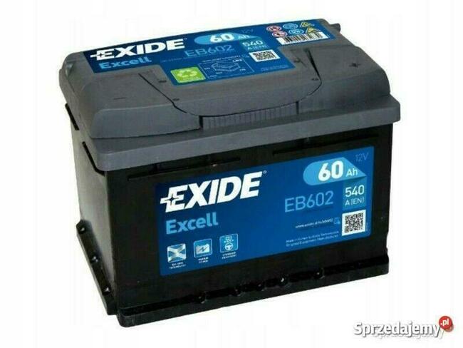 Akumulator 60Ah 540A Exide Excell PRAWY PLUS