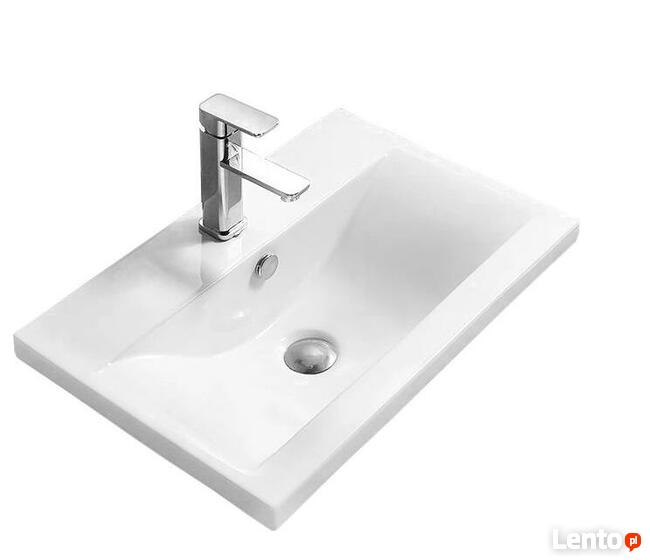 UMYWALKA wpuszczana 50x40 / 60x40 cm meblowa BIAŁA