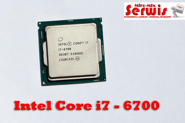 procesor I7-6700 4.0 LGA1151 + COOLER+PASTA sprawny 100%
