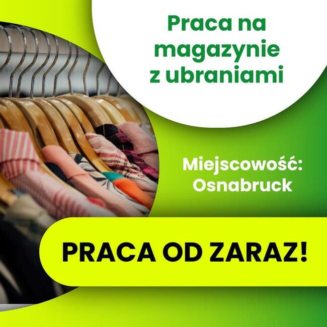 Archiwalne Praca Na Magazynie Z Ubraniami - Od Zaraz Radom