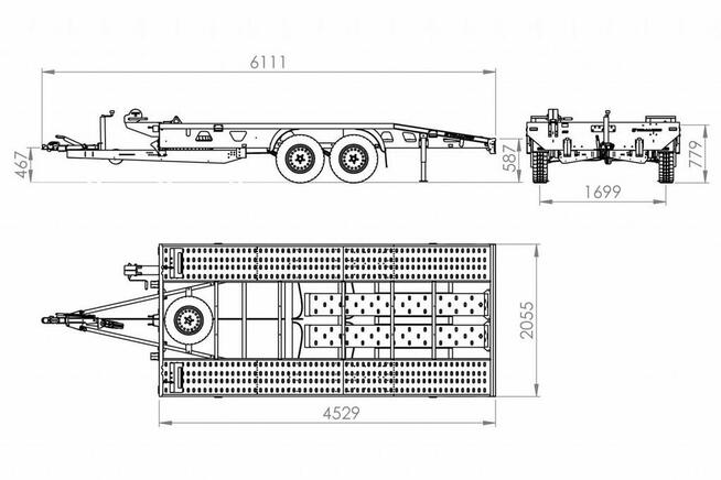 Laweta LOHR szwajcarka 450X200 Unitrailer TEMPO 4520