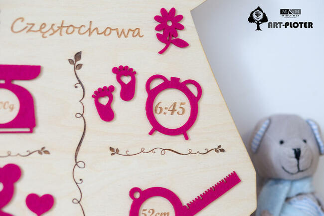 Metryczka Prezent Narodziny Dziecka, Chrzest GrawAtka