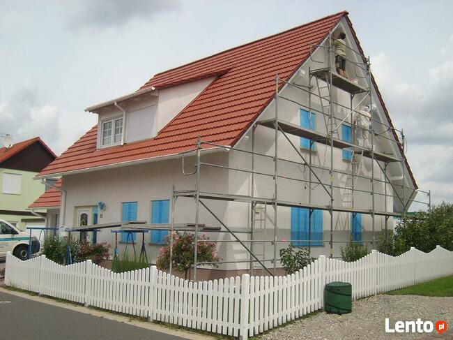 TYNKOWANIE ELEWACJI AGREGATEM od 15 zł/m2MALOWANIE NATRYSKOW