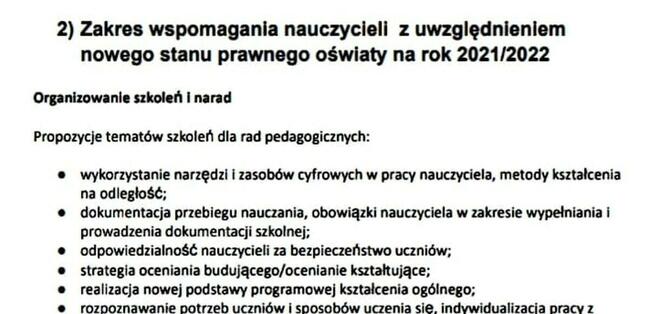 Nadzór pedagogiczny dyrektora szkoły