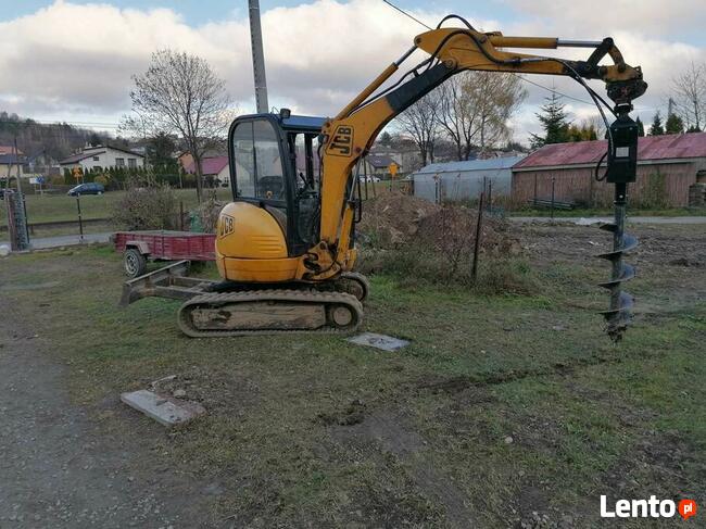 Prace ziemne, wykopy, usługi koparką, wozidło, wiertnica