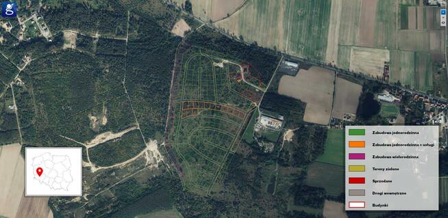 Działki jednorodzinne, wielorodzinne,usługi 231 szt