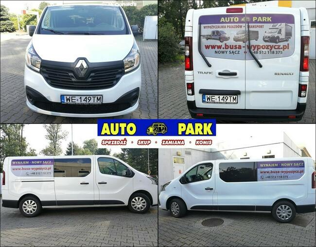 WYNAJEM BUS 9 OSOBOWY RENAULT TRAFIC LONG - NOWY SĄCZ / ZAKOPANE