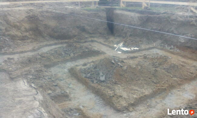 Prace ziemne, wykopy, usługi koparką, wozidło, wiertnica